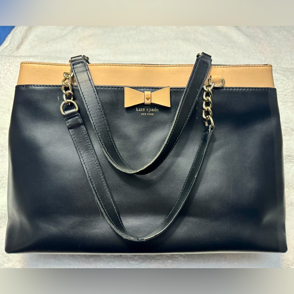 Kate Spade large leather bow satchel